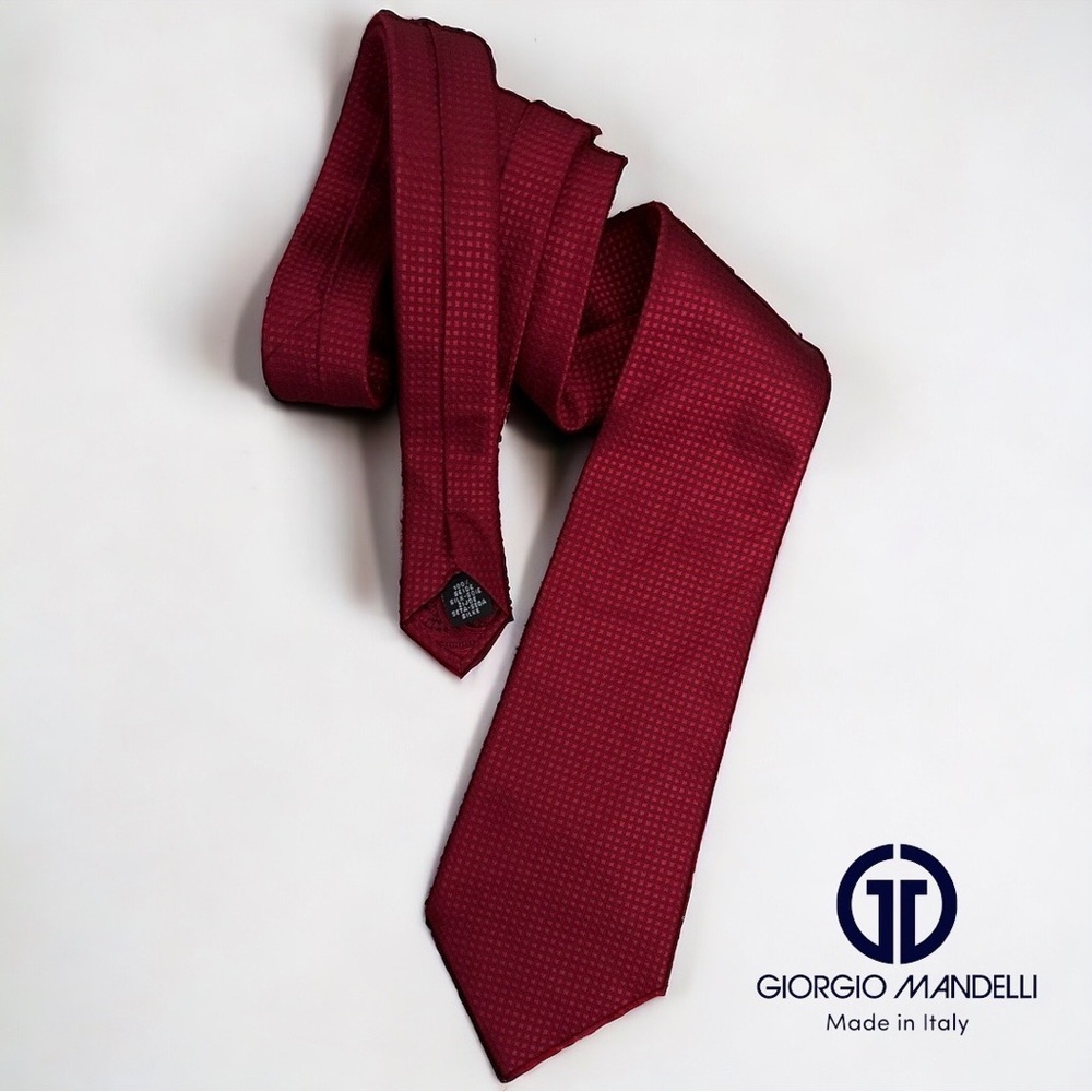 Giorgio Mandelli 100% Seide Silk-Soie Tie - Made in Italy Men’s Luxury Tie